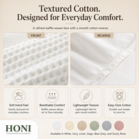 HONI Factory Supplies - Ensemble de housse de couette et taies d'oreiller en coton, style luxe, géométrique et moelleux, pour lit double, pour toute la maison