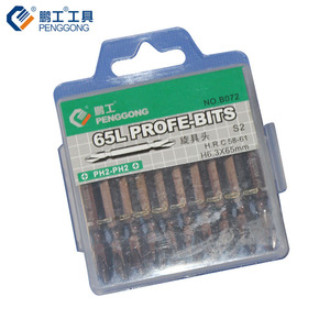 Penggong Dual-End Screwdriver Bit 6 Mm 1/4 In Magnetic Steel Phillips Flathead For <b>Pneumatic</b> Electric <b>Tools</b> - Product Image 2