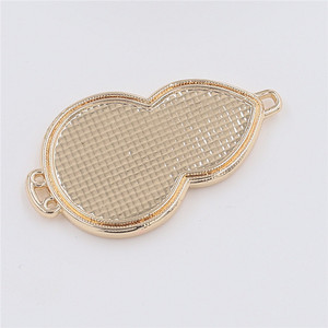 diy jewelry accessories, <strong>earrings</strong>, necklaces, concave <strong>hardware</strong>, empty base, , gourd, filigold, emerald, veneer, Song Jinjin - Product Image 2