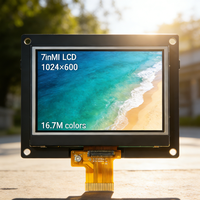 Module LCD TFT personnalisé de 7 pouces avec écran tactile pour interface, résolution 1024x600, luminosité 450 nits, Raspberry Pi 4/3/Zero