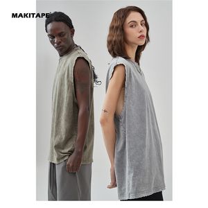 DQ712 Hangu Débardeur Stringer Homme Grande Taille, Mode Urbaine, Tricoté 100% Coton Écologique, Séchage Rapide, Respirant, Style Vintage - Product Image 2