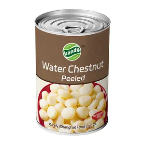 7113# Wholesale Food Grade Recyclable 425g Empty Metal Tin Can for Food Canned Food Water Chestnut Peeled