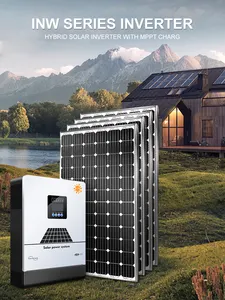 12 kva solarwechselrichter 10 kw einphasiger MPPT mit reiner sinuswelle hybrid-inverter solarenergiesystem mit kommunikation