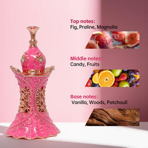 Perfume árabe para mujer, el más vendido de fábrica, con atomizador de cintura pequeña rosa, fragancia duradera, perfil de aroma frutal y amaderado. - Product Image 3