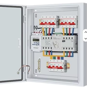 Armoire de commutation de transfert automatique à double alimentation avec minuterie et compteur d'économie d'énergie, panneau électrique ATS, boîtier de distribution électrique - Product Image 1