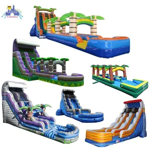 China Waterslide Pool High Blow Up Party grande scivolo gonfiabile per noleggio commerciale