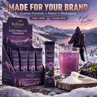 Sachets de boisson hydratante personnalisés au collagène, électrolytes et créatine, marque privée, sans sucre, en vrac, mélange de suppléments en poudre d'électrolytes