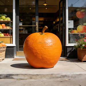 Изготовленные на заказ скульптуры фруктов в натуральную величину из стекловолокна, подходящие для наружной выкладки и декорации в фруктовых магазинах и супермаркетах - Product Image 6