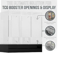 Jeu de trading YuGiOh Pokesmon TCG Carte Acrylique Booster Pack Distributeur Boîte 3 Fentes Acrylique Booster Pack Vitrine