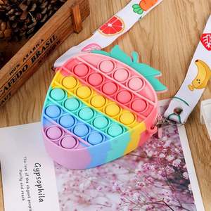 Venta caliente Fidget Bag, Bubble Push Toys Bolsa de billetera de silicona para regalos Monedero Fidget Juguetes sensoriales - Product Image 3