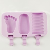 Hittebestendige, wegwerpbaar siliconen mal voor babyvoeding, voedselveilig, ovenbestendig, fruitvormig ijsblokjesvormpje.