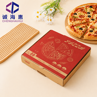 Boîtes à pizza carrées jetables en gros, plusieurs tailles, boîte à pizza en kraft pour livraison et à emporter