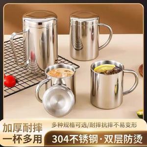 แก้วสแตนเลส 304 สองชั้นพร้อมฝาปิด ถ้วยรับประทานอาหารสำหรับเด็ก - Product Image 3