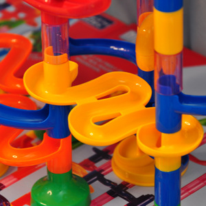 Juego de bloques de construcción, juguetes educativos, pista de carreras de canicas, juguetes para niños, ensamblaje de rompecabezas DIY, laberinto, trackball, bloque de construcción - Product Image 6