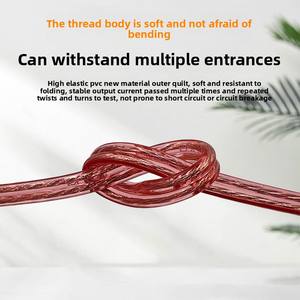 <span class=keywords><strong>Cable</strong></span> de <span class=keywords><strong>Altavoz</strong></span> de Bobina con Cubierta de PVC Estéreo de Aluminio Revestido de Cobre con Borde Rojo Cabeza de Rinoceronte para Subwoofer y Uso en Oficina en Casa - Product Image 4