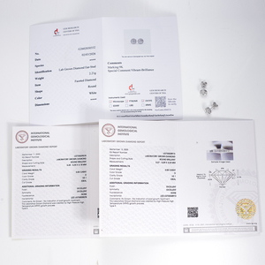 Boucles d'oreilles rondes en or blanc 9 carats avec diamants pour femmes Messi Jewelry MSE-906 - Product Image 6