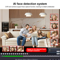 Système de caméra CCTV analogique AHD 5MP OEM, caméra de surveillance et système de caméra de sécurité CCTV IP, kit NVR 8CH avec vision nocturne couleur