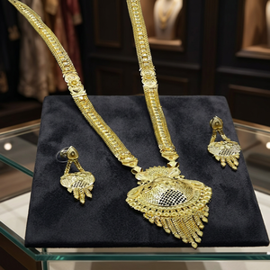 Collares de Moda Chapados en Oro de 14K, 18K y 24K al por Mayor, Joyería de Diseño Tradicional, Collares Largos de Latón Rellenos de Oro - Product Image 2