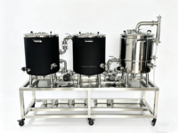 Chauffe-eau électrique intégré Crazy Brew en acier inoxydable à triple collier de serrage 1,5 pouce pour brassage 240V Ripple