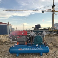 New18.5kw stationnaire Portable Piston compresseur d'air 18.5kw moteur 40bar pression de travail 220v AC réservoir de pompe à gaz pour Mine 22kw Air
