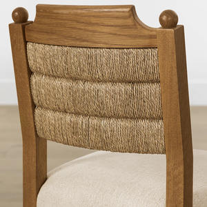 Modern Mid-Century estilo madeira maciça Rattan jantar cadeira para Home Offices Hotéis Apartamentos para jantar e café - Product Image 5