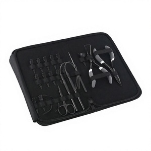 Professional Quality Hair Extension <b>Pliers</b> <b>Sets</b> Kit with Hook Needle Hair stylings Tools Pulling 2pcs loop Ring Cutting Scissor - Product Image 1