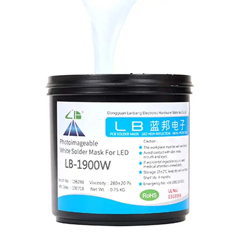 PCB LED blanc encre photosensible liquide soudure lumière d'imagerie gravure