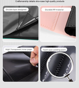 Fundas Protectoras para Tarjetas Coleccionables, Diseño <span class=keywords><strong>de</strong></span> Correa <span class=keywords><strong>de</strong></span> PP, 360 Tarjetas, Carga Lateral, 9 Bolsillos, para <span class=keywords><strong>Juegos</strong></span>, Deportes, Álbum <span class=keywords><strong>de</strong></span> Coleccionista - Product Image 4