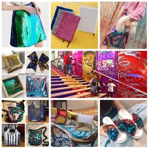 No un mínimo de 5mm sirena Reversible blanco verde lima de tejidos en Stock - Product Image 5