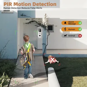 Sonnette vidéo intelligente Tuya, étanche, vision nocturne, sécurité domestique, caméra Full HD 1080P, <span class=keywords><strong>interphone</strong></span> visuel numérique WIFI - Product Image 5