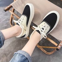 Chaussures en toile pour femmes, style coréen, couleur bonbon, basses, en caoutchouc, respirantes, pour tous les jours, jeunes et élégantes