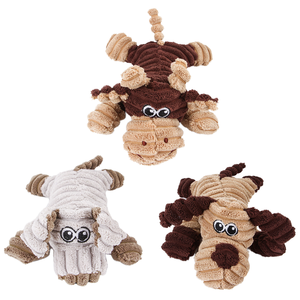 Toptan çevre dostu interaktif köpek oyuncaklar dayanıklı yumuşak peluş sesli evcil hayvan oyuncağı halat ile özel hiçbir doldurma köpekler kediler için çiğnemek - Product Image 1