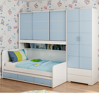 Maßgefertigte Holz-Schlafzimmermöbel mit Schönem Design für Einzel-, Doppel-, Kinder- und Jugendbetten 	 Ausziehbares Bett für Erwachsene für Zuhause und Hotel