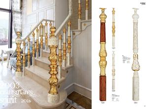 Nuevo Diseño Europeo de Pilar de Aluminio y Madera de Roble para Escaleras de Hotel, Balcones y Villas, Marca <span class=keywords><strong>CAROLA</strong></span>, 1 Año de Garantía - Product Image 5