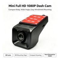 Caméra embarquée WiFi 1080P avec écran LCD, grand angle 150°, F1.8, enregistrement en boucle, surveillance de stationnement, vision nocturne, contrôle par application, DVR automobile