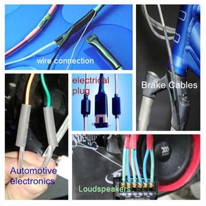Manchon thermorétractable DINGYUAN 4:1 à double paroi en polyoléfine ignifuge pour l'automobile, avec ligne adhésive - Product Image 6