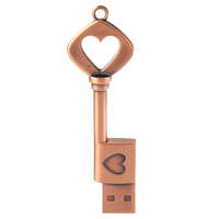 Unidad Flash Usb con Forma de Llave de Metal Retro, Disco U para Regalo de Boda, 2GB, 4GB, Memoria de Almacenamiento, Nuevos Productos, Venta Al por Mayor, 256GB, 64GB