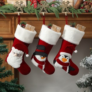 Calcetín Navideño Grande para Chimenea, Decoración para Fiestas, Calcetín para Regalos y Dulces - Product Image 1