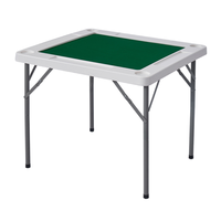 Tables et chaises de mahjong pliantes portables en plastique japonaises pour événements, jeux de patio, meubles de restaurant, vente chaude