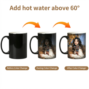 Vente en gros OEM ODM <span class=keywords><strong>Tasse</strong></span> à café en céramique de qualité alimentaire à changement de couleur thermique, idéale pour la maison et le bureau, avec prix d'usine - Product Image 1
