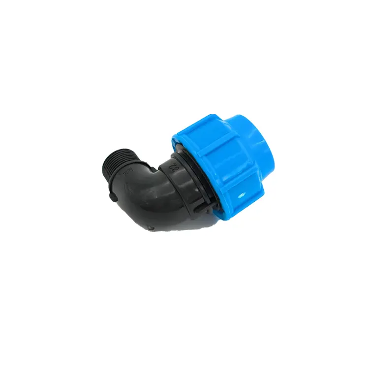 Fittings 50 Mm Pe Threaded Elbow Plastic Balls For Pipe Hdpe Straight Microduct Push Fit Coupler 1 Piece Plastic Clamp