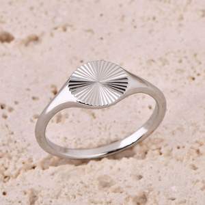 18K Gold IP Stainless Steel Fashion Rings High-Polished Simple <strong>Sunshine</strong> Pattern Free Size Inlay Stackable Anniversary <strong>Gift</strong> - Product Image 6