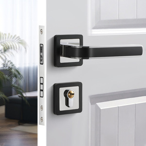 Sang Trọng Phòng Ngủ Hiện Đại Nội Thất Vàng Bằng Gỗ Tay Nắm Cửa Từ Câm Đơn Giản Chia Phòng Khóa - Product Image 2