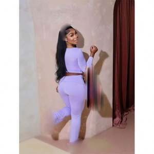 European and American <strong>Large</strong> <strong>Size</strong> Yoga Suits for Women High Waist Sports <strong>Tights</strong> Nude Quick-Drying Fitness Suits Wholesale - Product Image 1