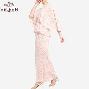 Dernier maillot de bain en coton pour femme musulmane, manches longues, en dentelle, décontracté - Product Image 1