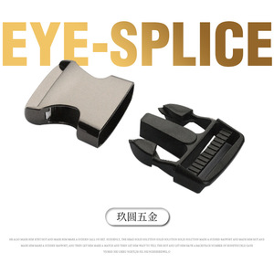 Jiuyuan Metal <b>Snap</b> Buckle Zinc Alloy Silver Black <b>Clip</b> Buckle For Garment Durable - Product Image 2