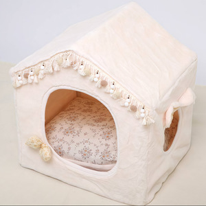 छोटे/मध्यम कुत्तों और बिल्लियों के लिए लक्जरी आधुनिक ग्रीष्मकालीन फोल्डेबल पालतू बिस्तर - Product Image 2