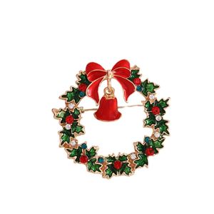 Broche en métal X527, épinglette en émail personnalisée avec logo de Noël, mignonne, en gros, pas chère, pour cadeaux - Product Image 4