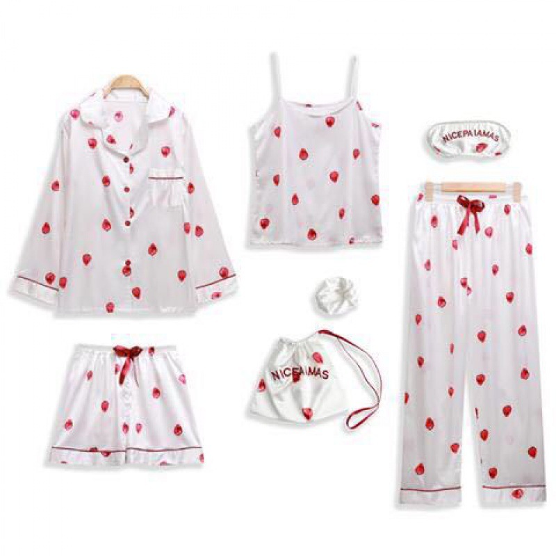 Set de 7 fresas blancas