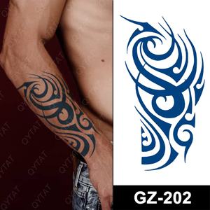 Letzten 2 Wochen Männer Cool Designs Wasserdicht Sweatproof Saft Semi Permanent Tatoo Aufkleber - Product Image 5